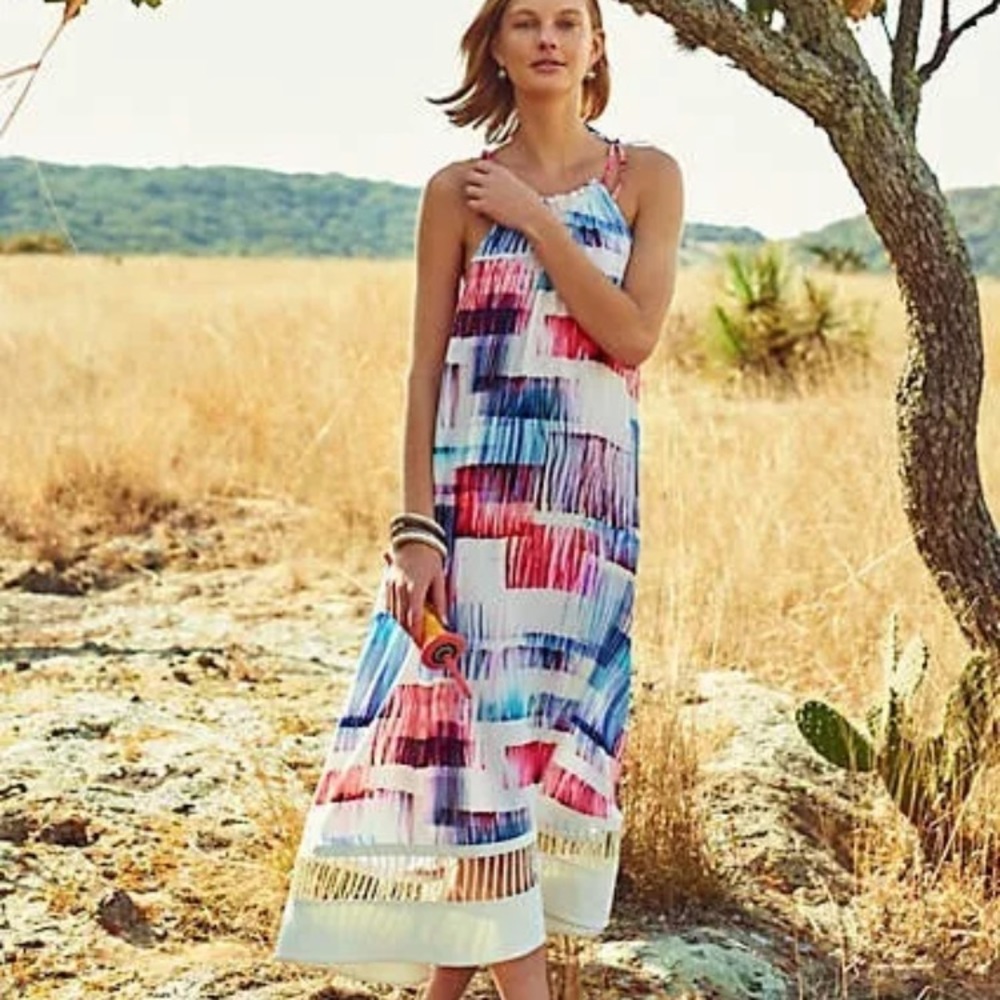 Sachin Babi Anthropologie Sonora Ladder Dress P S